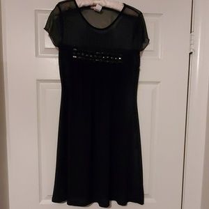 Little black dress with embellishments